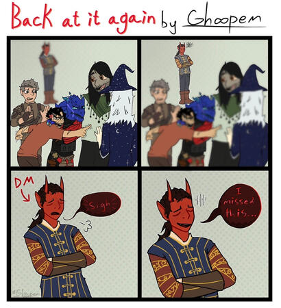 WE’RE BACK comic WE’RE BACK comic
